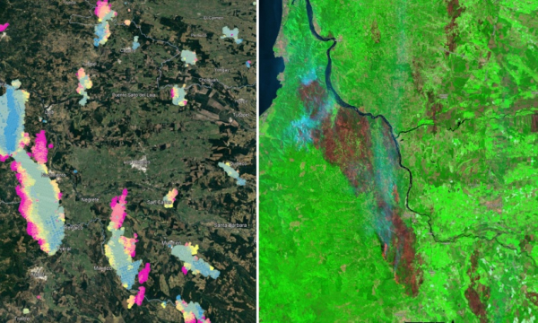 Episodio de simultaneidad de incendios en Chile